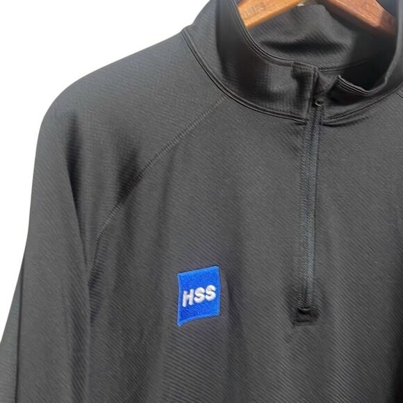 NWT Under Armour Loose UPF 50+ Quarter Zip Pullover Activewear Top Black XL - Picture 3 of 8